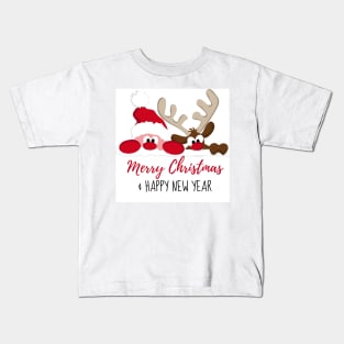 retro vintage pink santa claus Kids T-Shirt